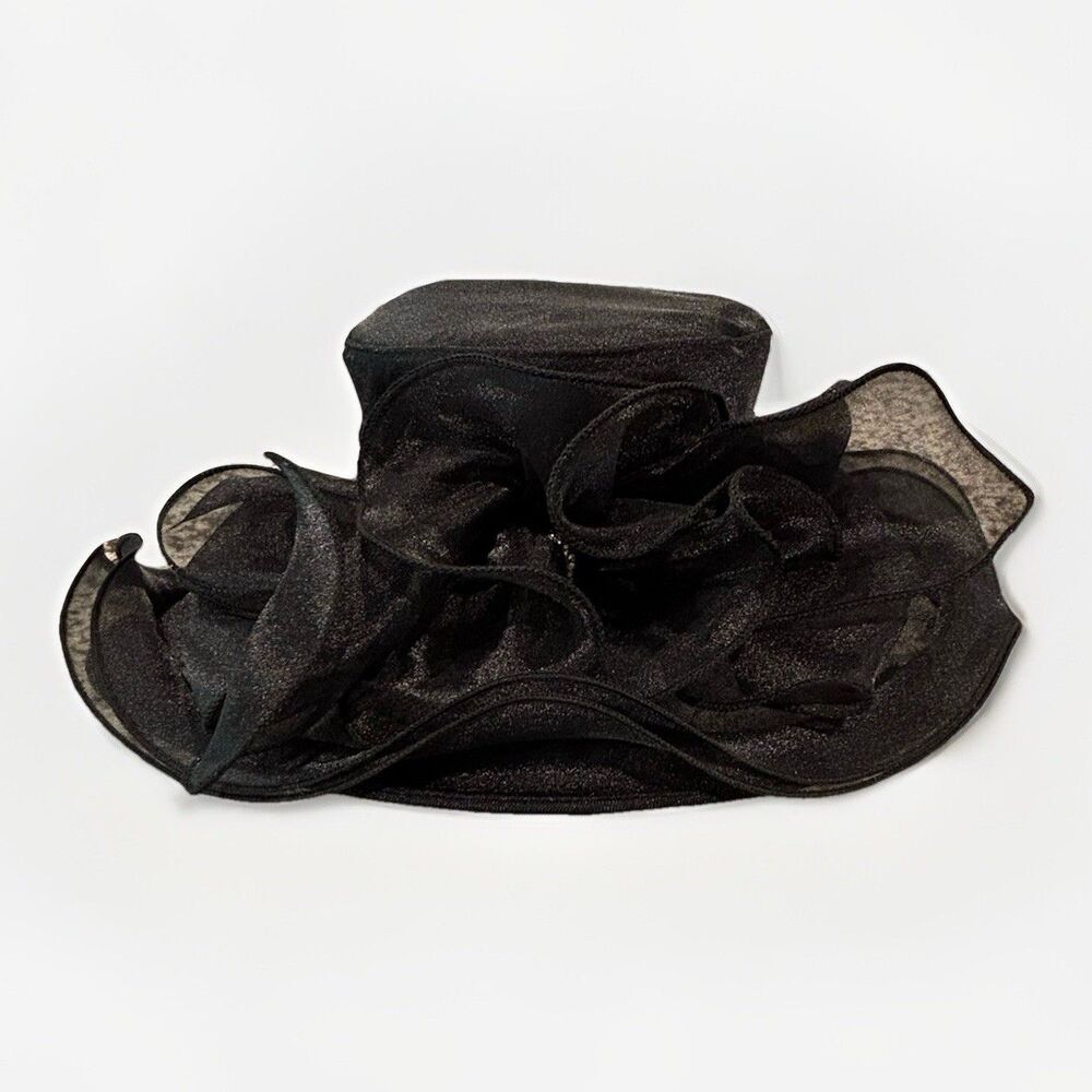 Something Special Wide Brim Church Kentucky Derby Dress Hat Black